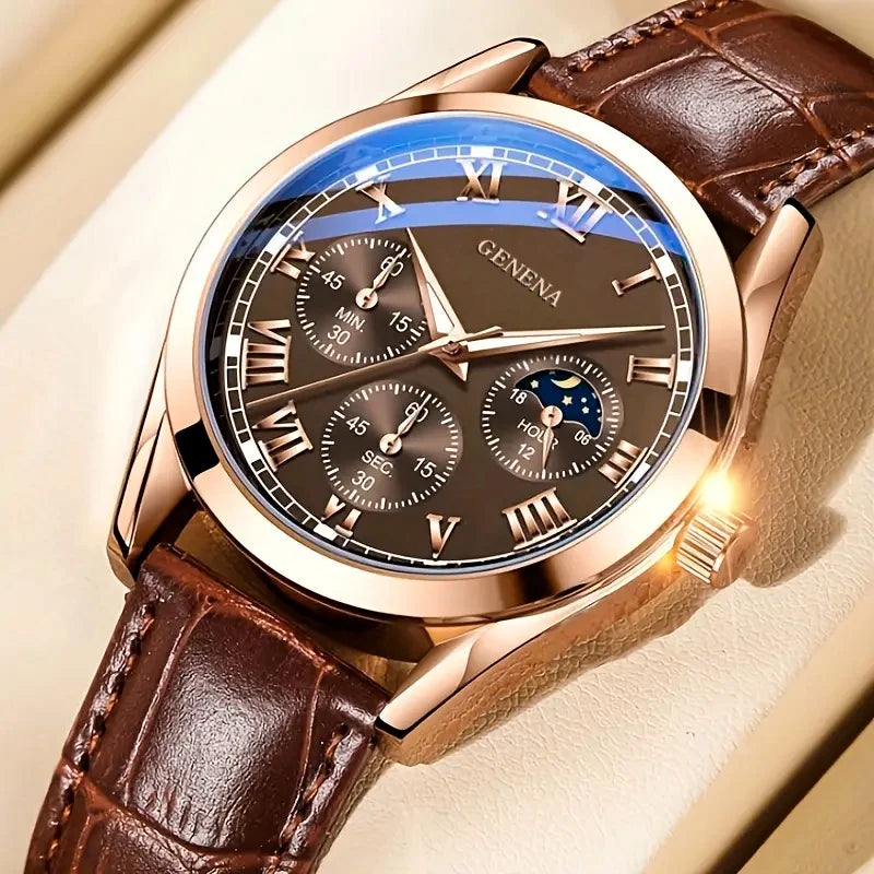 Men’s Business & Casual Quartz Watch – Simple Classic Design
