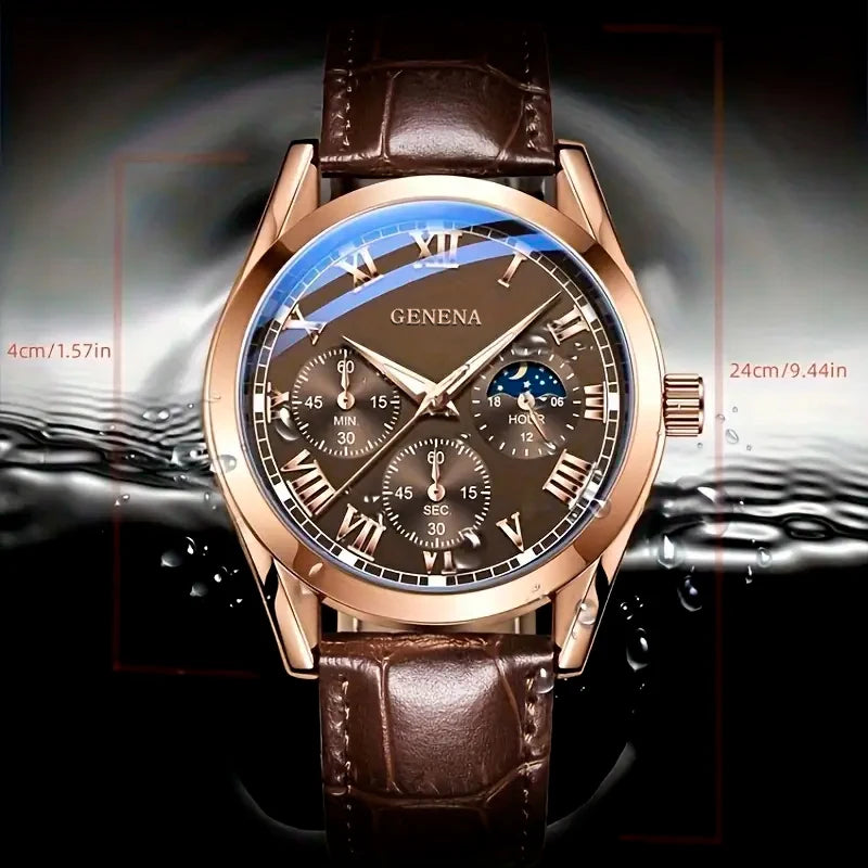 Men’s Business & Casual Quartz Watch – Simple Classic Design